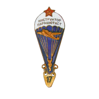 “Инструктор-парашютист ВС СССР”. Тип 1, Знаки СССР