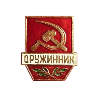Всесоюзный знак &#8220;Дружинник&#8221;. Тип 1, Каталог значков СССР